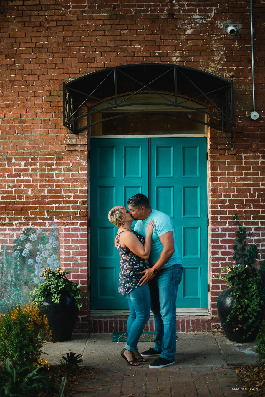 Downtown Brunswick Engagement Session by Tamara Gibson Photography | Downtown Engagement Session by TGP | www.tamara-gibson.com