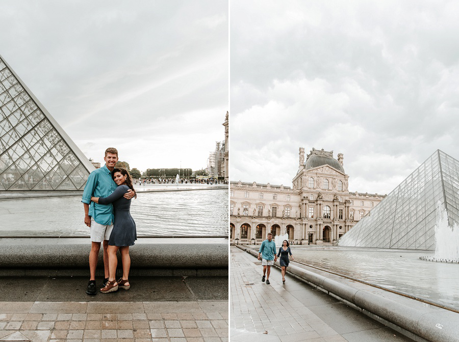 Louvre Museum Engagement Session Paris France by Tamara Gibson Photography | www.tamara-gibson.com