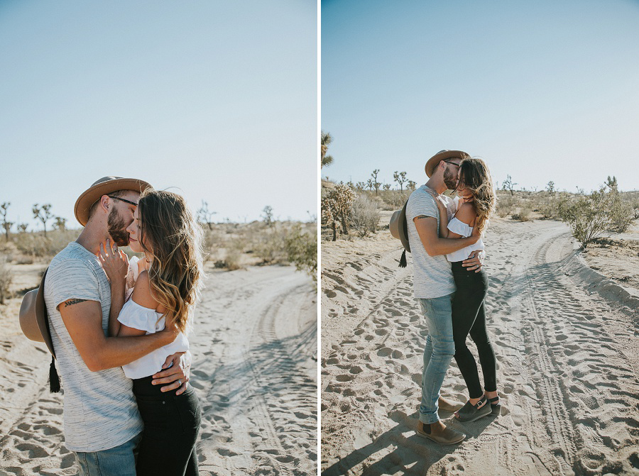 Intimate Engagement Session in Joshua Tree by Photographer Tamara Gibson www.tamara-gibson.com