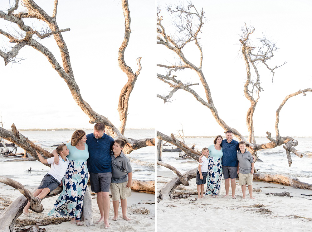 Driftwood Beach Family Photoshoot by Tamara Gibson Photography