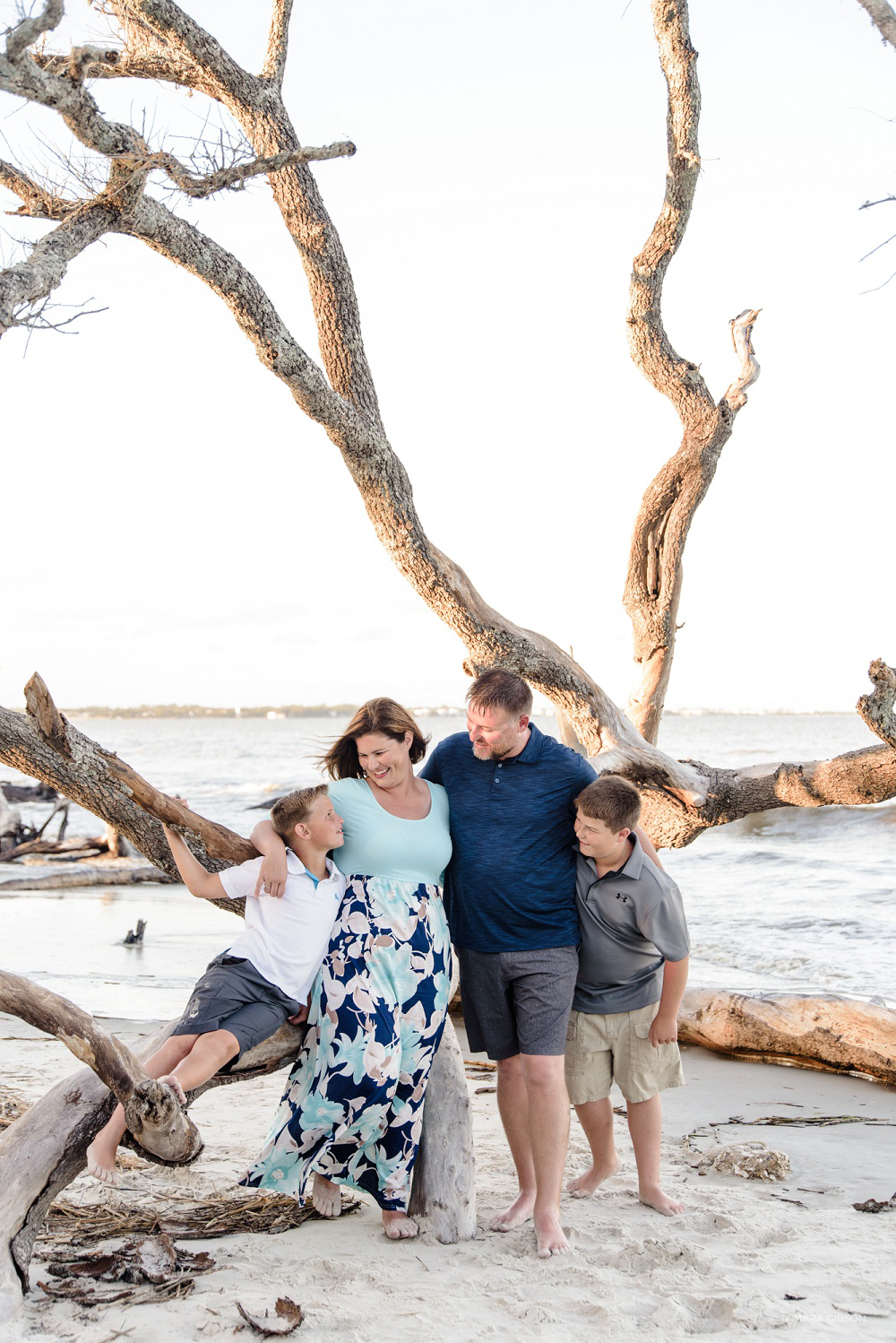 Driftwood Beach Family Photoshoot by Tamara Gibson Photography