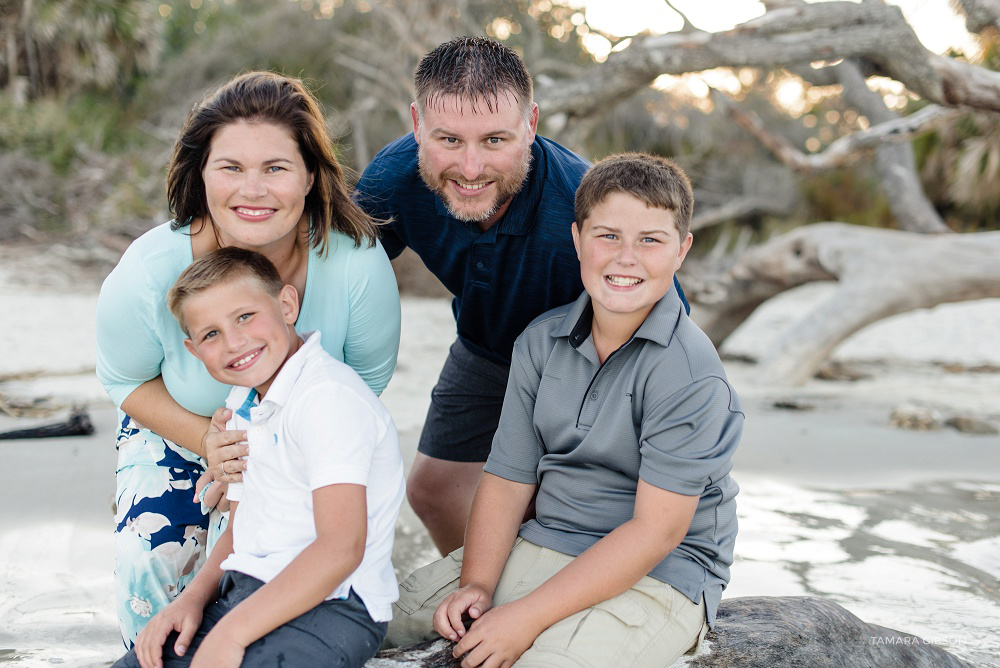 Driftwood Beach Family Photoshoot by Tamara Gibson Photography