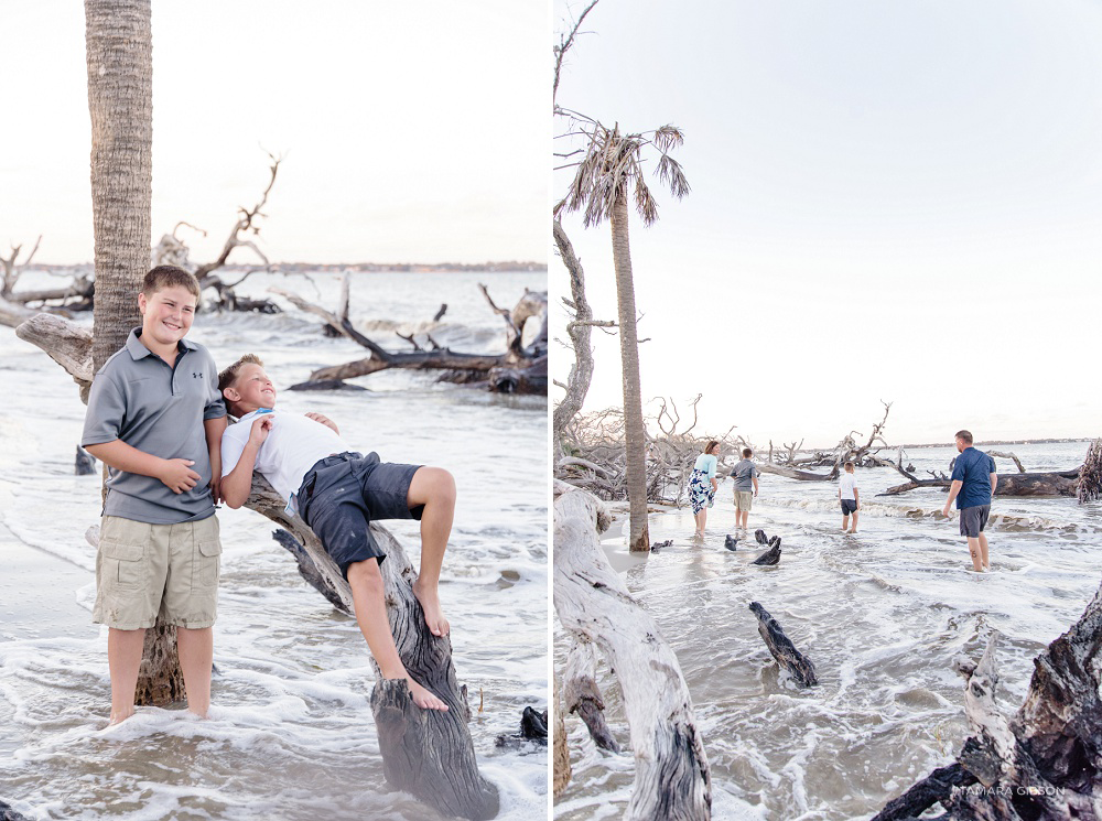 Driftwood Beach Family Photoshoot by Tamara Gibson Photography