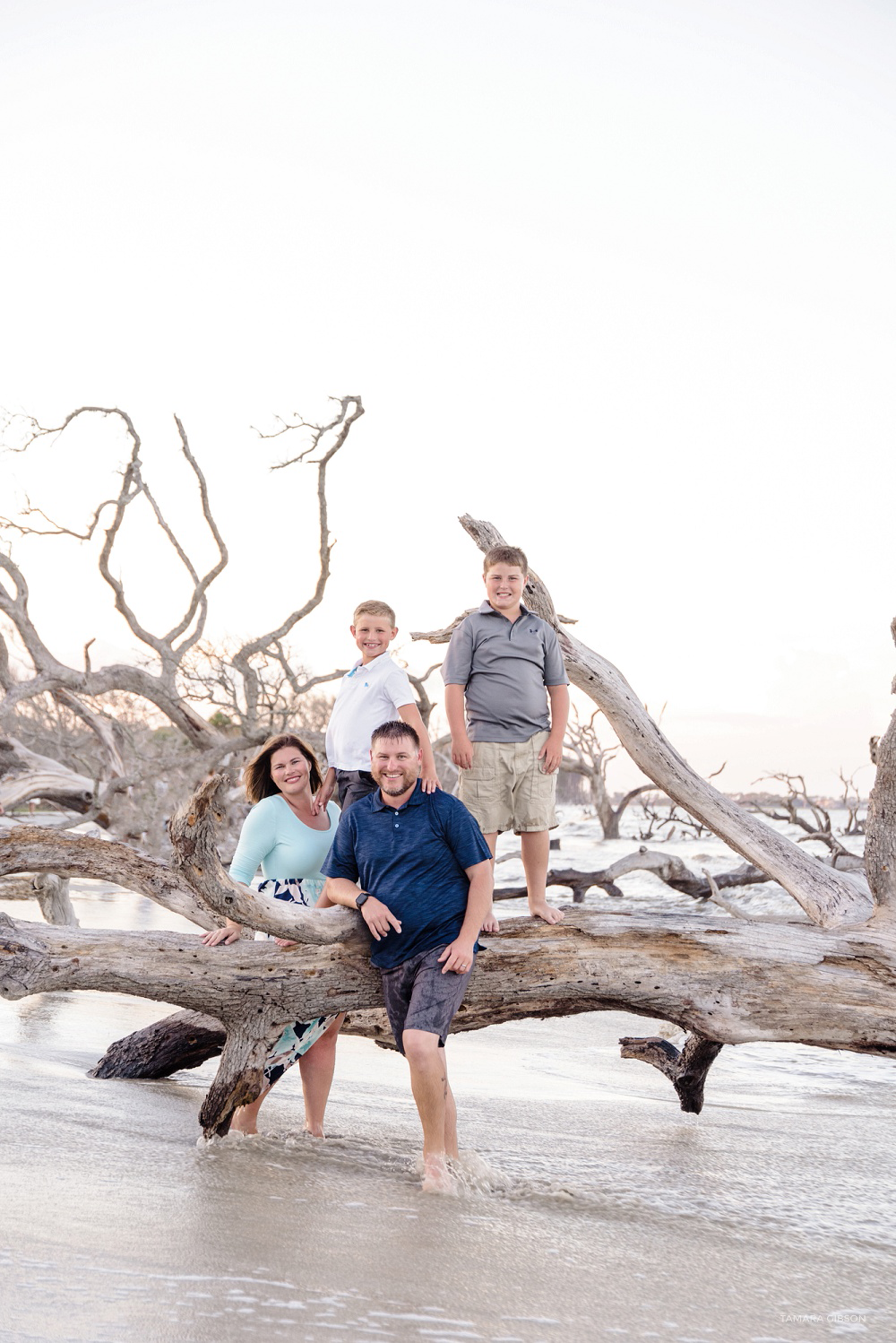 Driftwood Beach Family Photoshoot by Tamara Gibson Photography