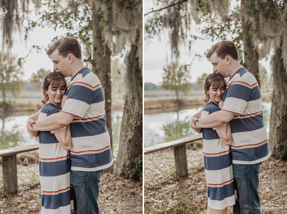 Forrest Pond Lodge Engagement Session in Ludowici GA