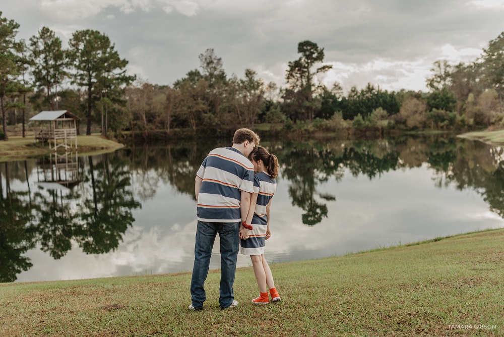 Forrest Pond Lodge Engagement Session in Ludowici GA