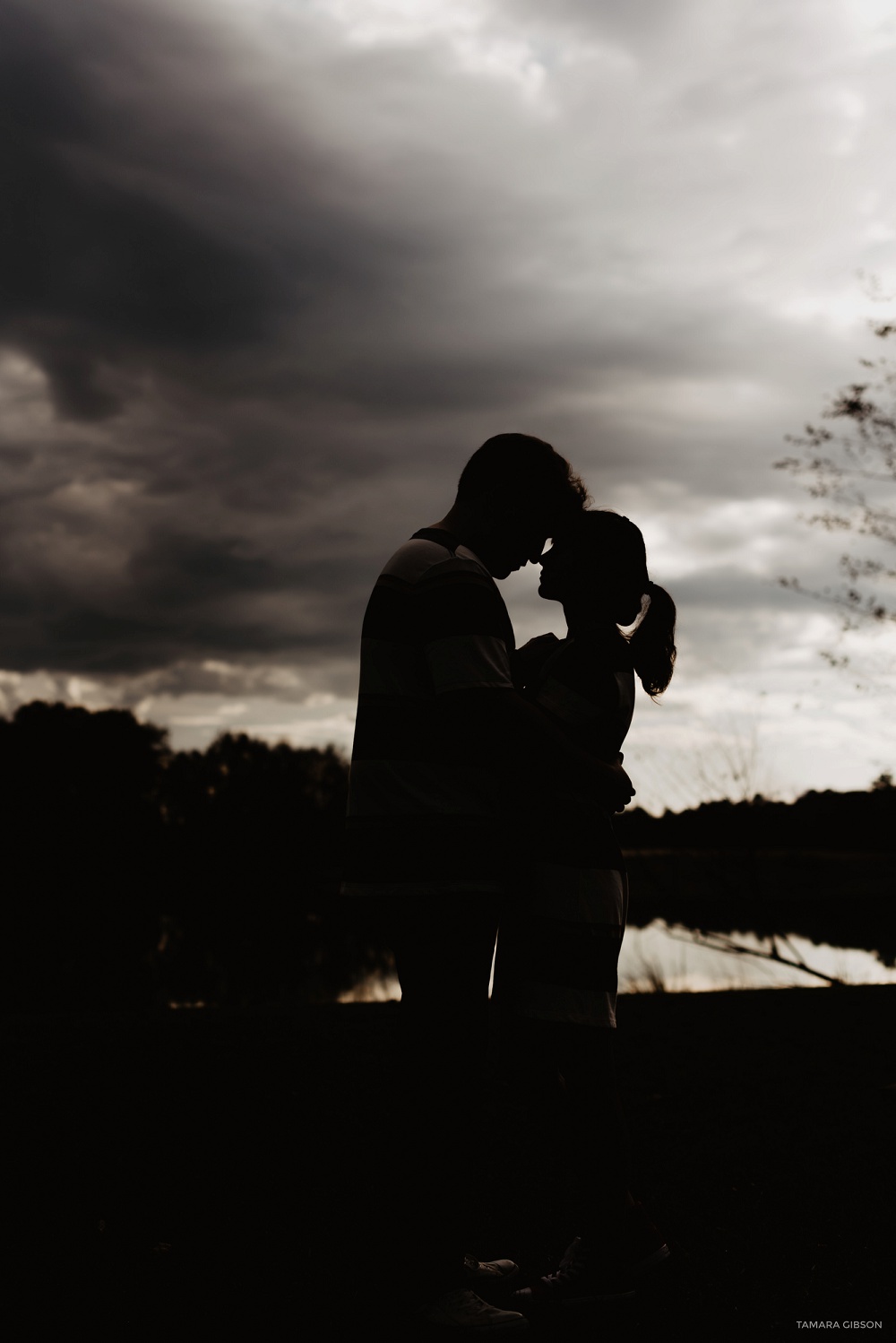 Forrest Pond Lodge Engagement Session in Ludowici GA