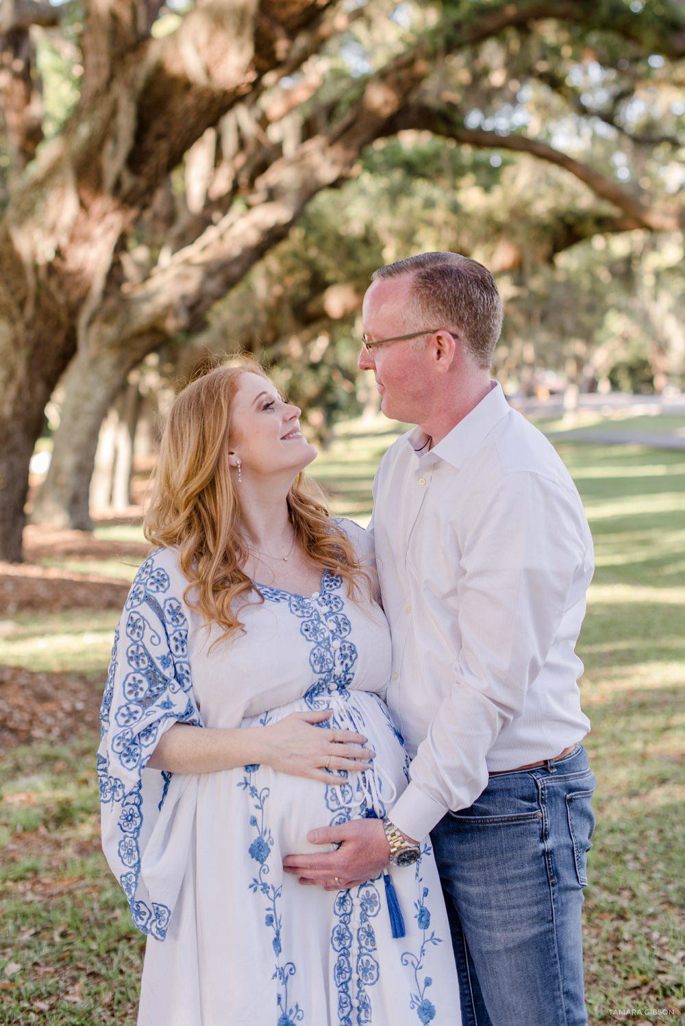 Avenue of the Oaks Saint Simons Island Maternity Session