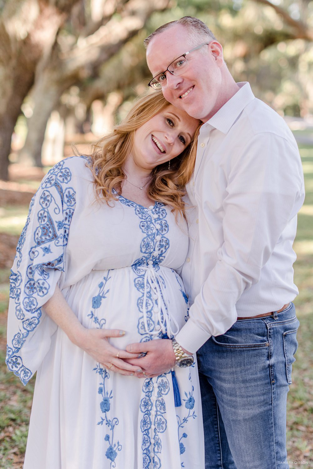 Avenue of the Oaks Saint Simons Island Maternity Session